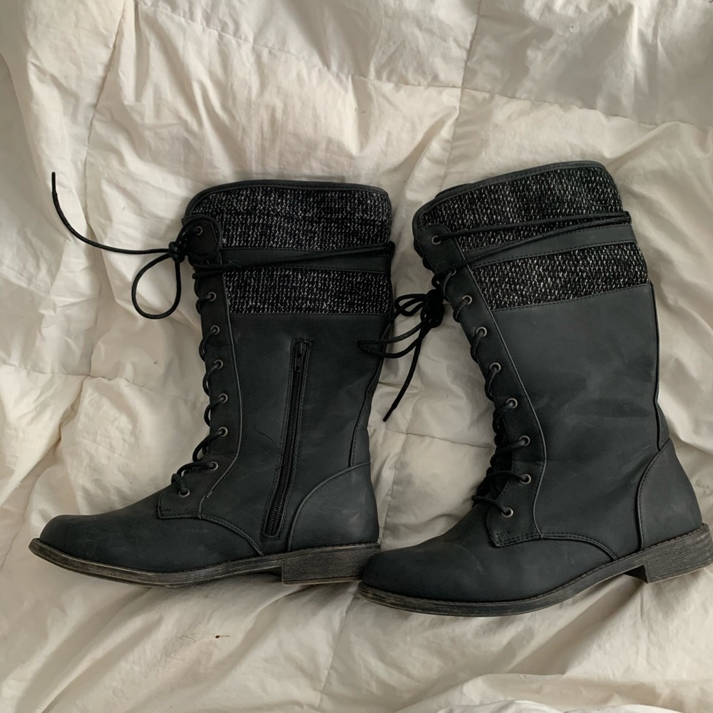 Lexis Sweater Knit Boot Shoe Dazzle